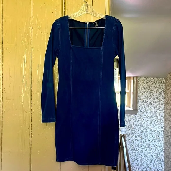 guess blue jean dress Guess Women's Janna Short-Sleeve Denim Dress - AKRON